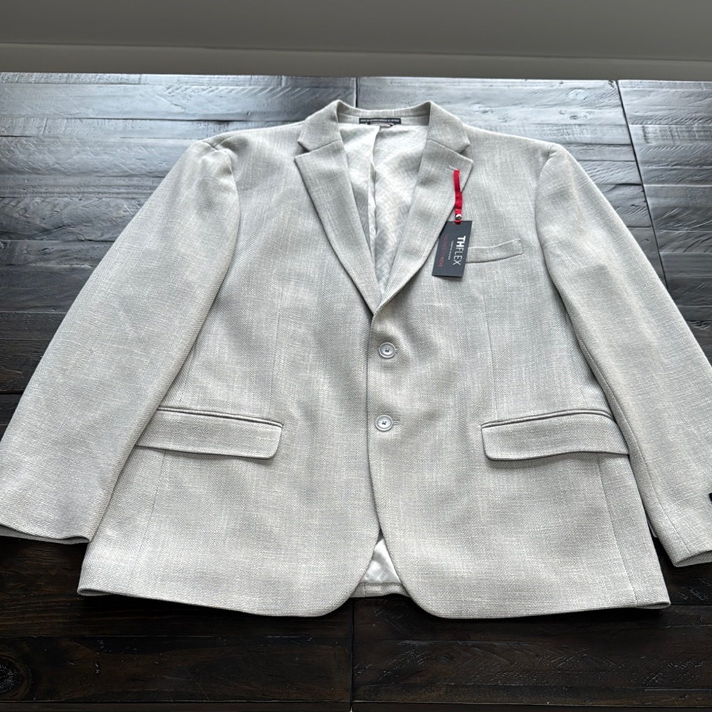 Nwt Men's Tommy Hilfiger Gray/Silver Sports Coat Blazer 46 Reg
